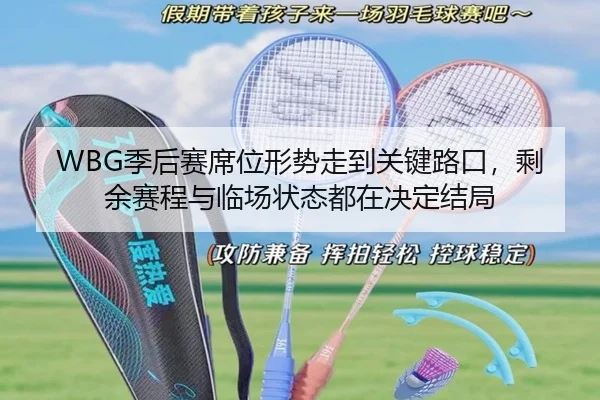 WBG季后赛席位形势走到关键路口，剩余赛程与临场状态都在决定结局